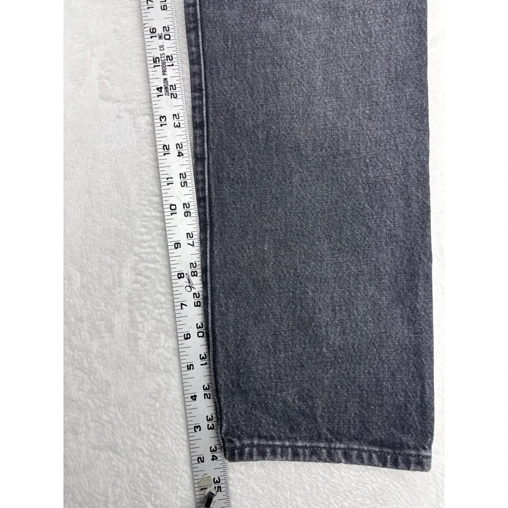 Levis Made & Crafted Studio Taper Mens 34x34 Jeans Fuzzy Black Fade Grungy Denim
